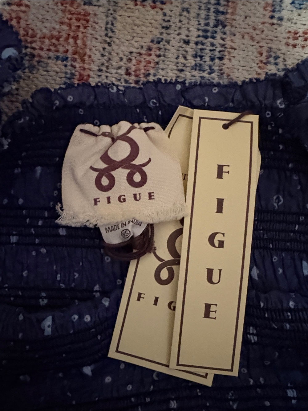 Figue Peony Dress in Kizzy Navy SZ XS NWT - Picture 4 of 5